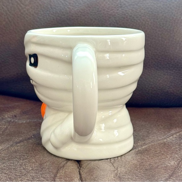 Mummy with Pumpkin Figural Halloween Mug - Jack O’ Lantern Lane - Picture 7 of 11